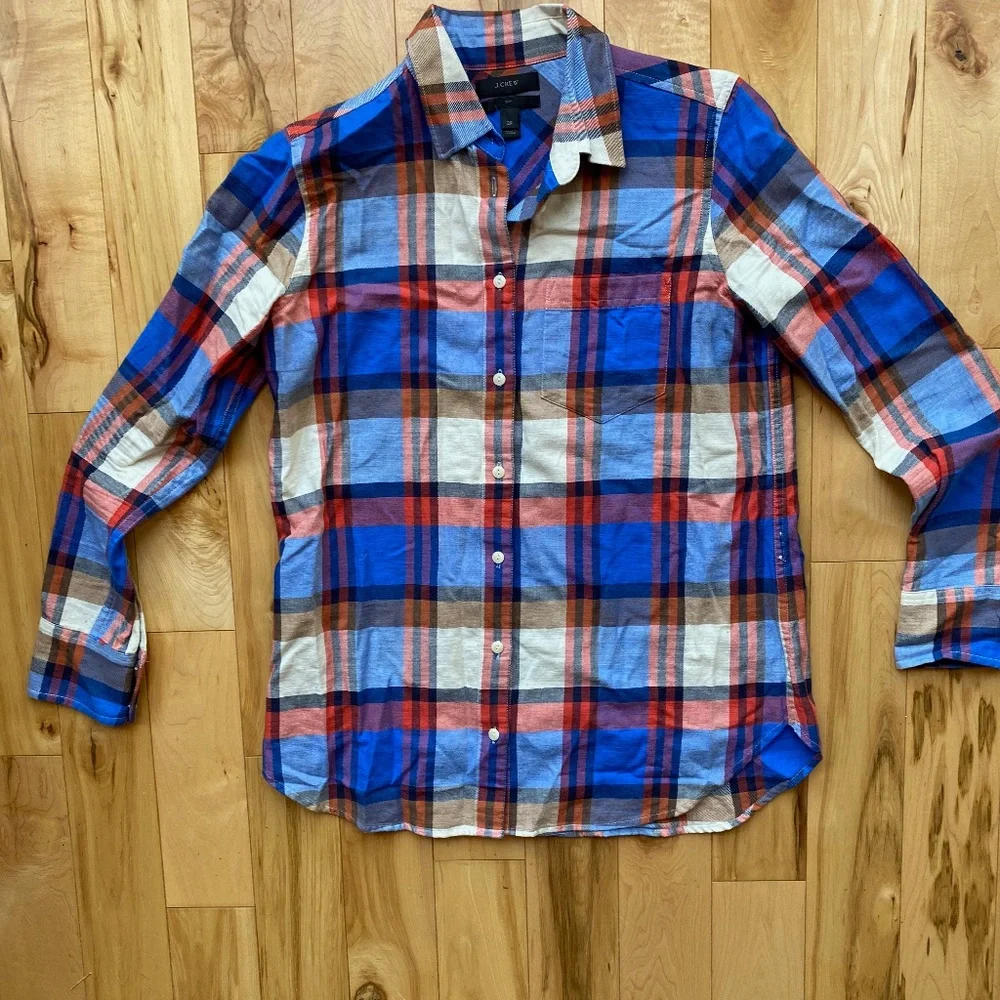 J. Crew Plaid Boy‎ Flannel Shirt